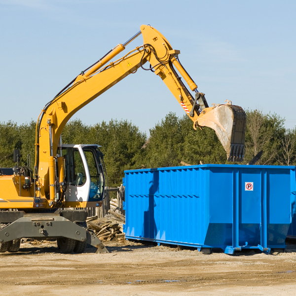 can i choose the location where the residential dumpster will be placed in Millerton PA